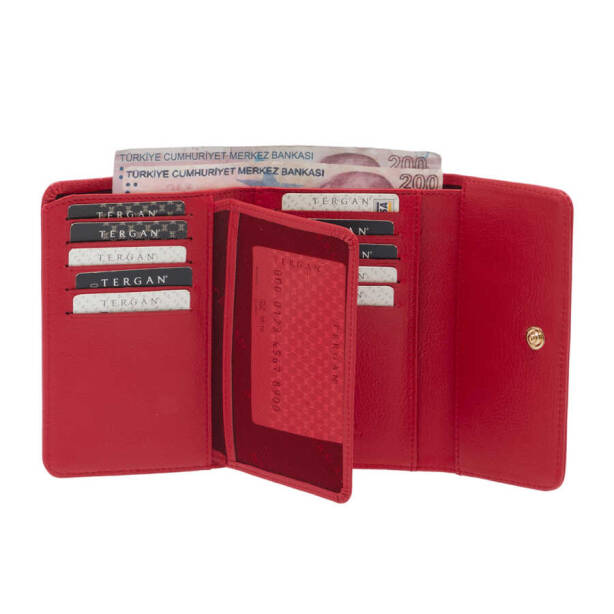 Kırmızı Deri Kadın Cüzdan - S1CB00005788-A86 - 3