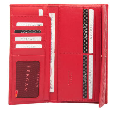 Kırmızı Deri Kadın Cüzdan - S1CB00005793-D39 - 3
