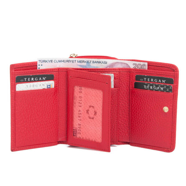 Kırmızı Deri Kadın Cüzdan - S1CB00005798-B68 - 2