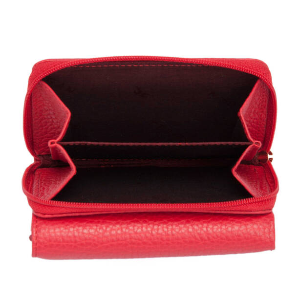 Kırmızı Deri Kadın Cüzdan - S1CB00005798-B68 - 4
