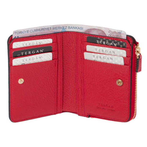 Kırmızı Hakiki Deri Kadın Cüzdan - S1CB00005812-B68 - 2