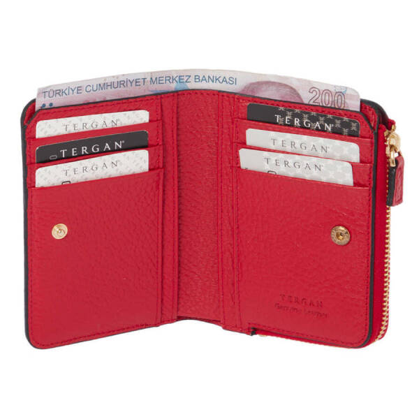 Kırmızı Hakiki Deri Kadın Cüzdan - S1CB00005812-B68 - 2