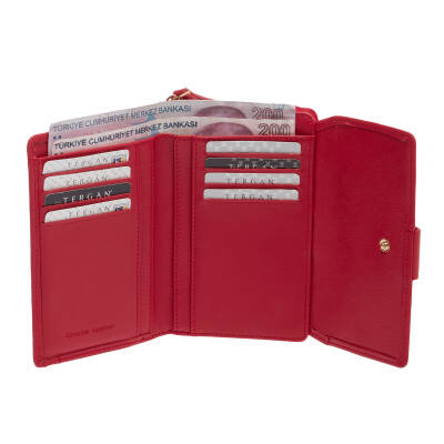 Kırmızı Deri Kadın Cüzdan - S1CB00005813-A86 - 2