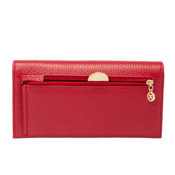 Kırmızı Deri Kadın Cüzdan - S1CB00005818-B68 - Tergan
