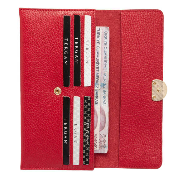 Kırmızı Deri Kadın Cüzdan - S1CB00005820-B68 - 3