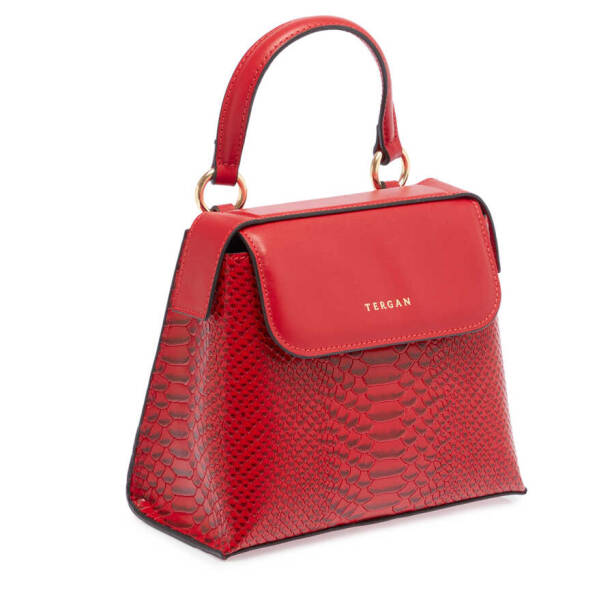 Kırmızı Deri Kadın El Çantası - S23K1BC80128-D5J - 2