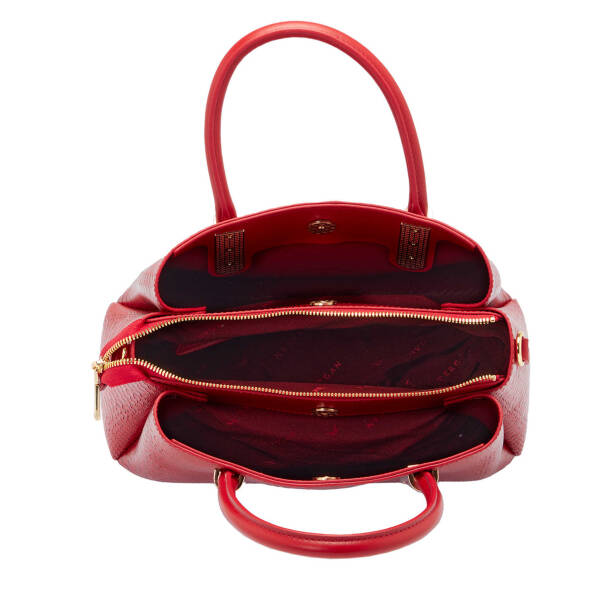 Kırmızı Deri Kadın El Çantası - S24K1BC80350-D5J - Tergan