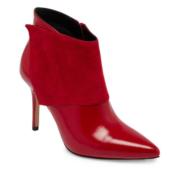 Kırmızı Hakiki Deri Kadın Klasik Bot - K23K1BT67061-O37 - 2