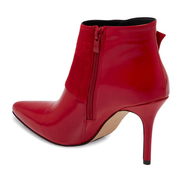 Kırmızı Hakiki Deri Kadın Klasik Bot - K23K1BT67061-O37 - 3