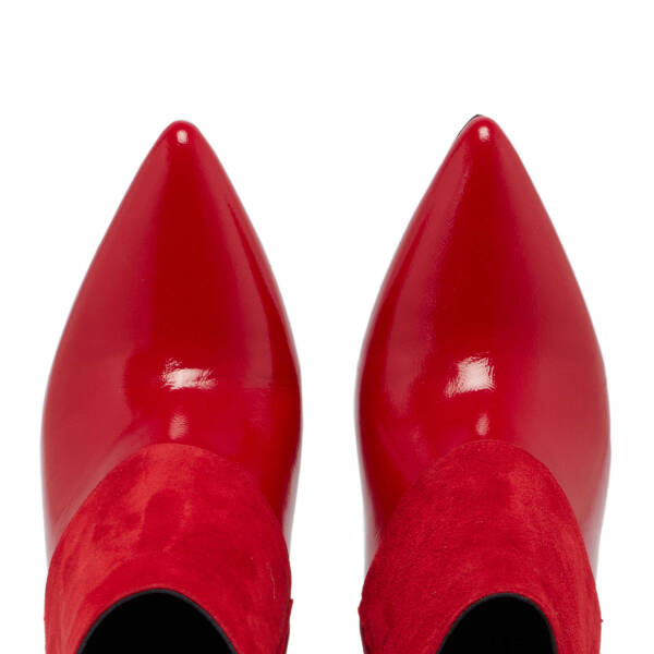 Kırmızı Hakiki Deri Kadın Klasik Bot - K23K1BT67061-O37 - 5