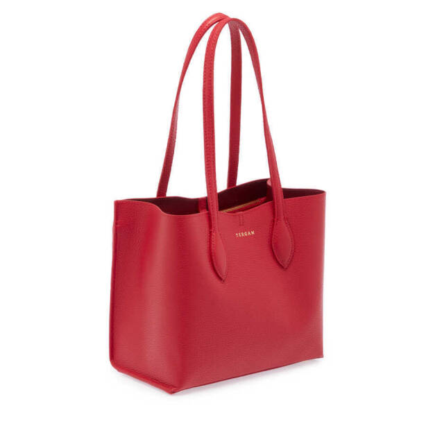 Kırmızı Deri Kadın Omuz Çantası - S24Y1BC80284-B68 - 2