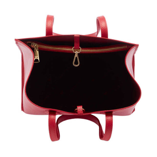 Kırmızı Deri Kadın Omuz Çantası - S24Y1BC80284-B68 - 4