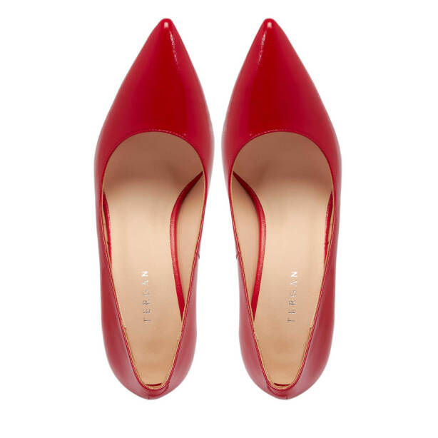 Kırmızı Deri Kadın Stiletto - K24S1AY67599-D02 - 5