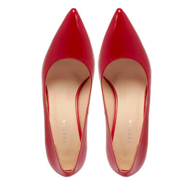 Kırmızı Deri Kadın Stiletto - K24S1AY67599-D02 - 5