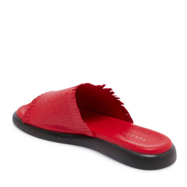 Kırmızı Deri Kadın Terlik - K24Y1TR67132-A30 - 2