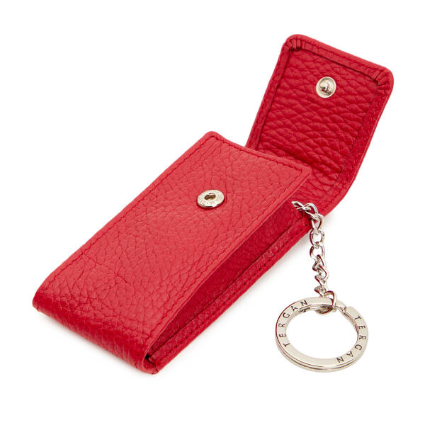 Kırmızı Deri Unisex Anahtarlık - S1AN00000095-B68 - 2