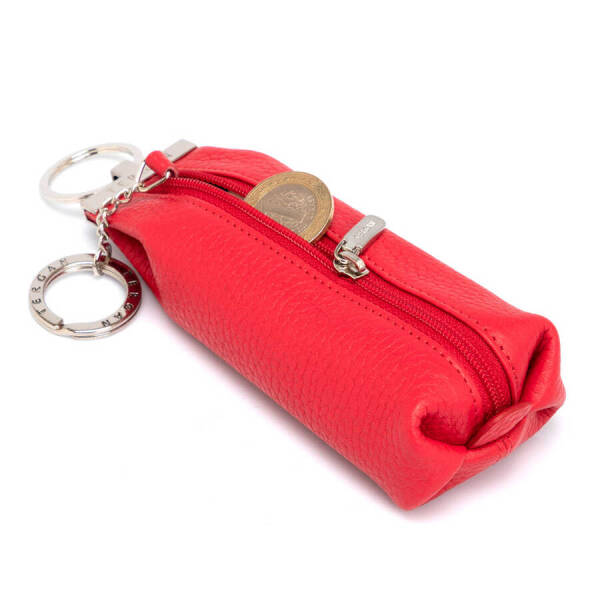 Kırmızı Deri Unisex Anahtarlık - S1AN00000193-B68 - 2