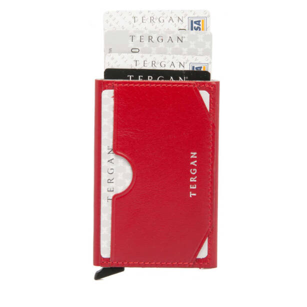 Kırmızı Deri Unisex Kredi Kartlık - S1KK00000260-C71 - 2