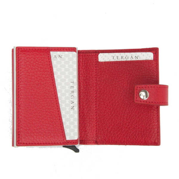 Kırmızı Hakiki Deri Unisex Kredi Kartlık - S1KK00000263-B68 - 2