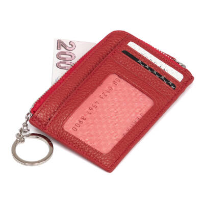  Kırmızı Deri Unisex Kredi Kartlık - S1KK00000265-B68 - 2