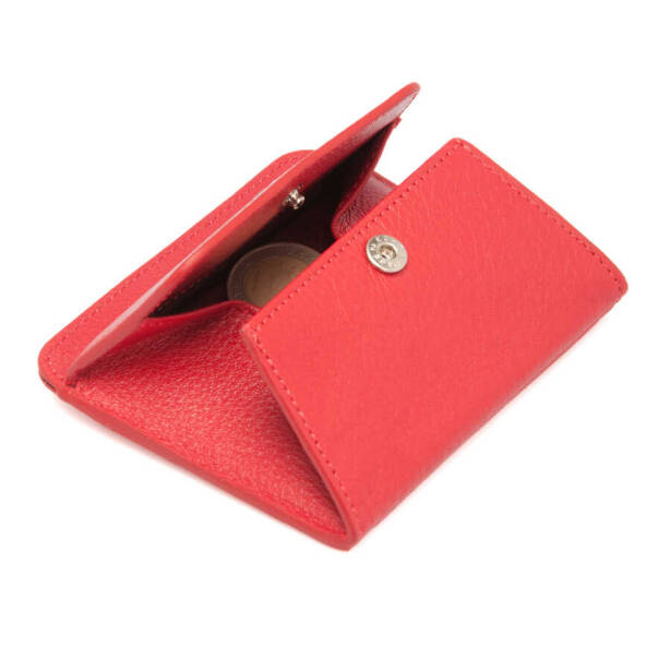 Kırmızı Deri Unisex Kredi Kartlık - S1KK00001581-A86 - 3