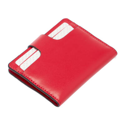 Kırmızı Deri Unisex Kredi Kartlık - S1KK00001653-H4B - 3