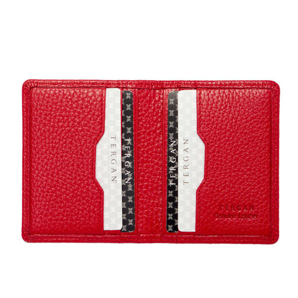 Kırmızı Deri Unisex Kredi Kartlık - S1KK00001666-B68 - 2