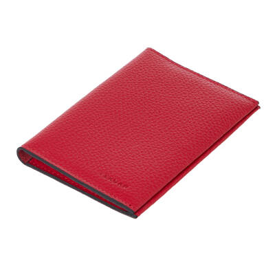  Kırmızı Deri Unisex Pasaportluk - S1PS00001657-B68 - 1