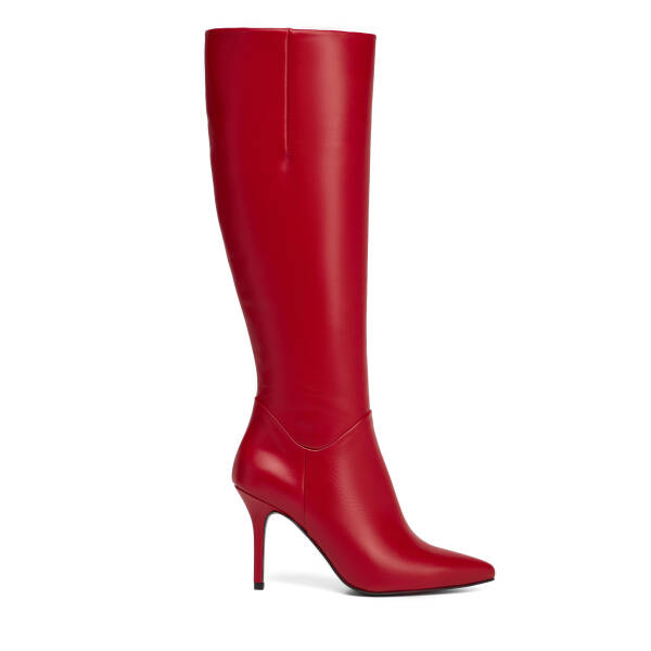 Kırmızı Hakiki Deri Kadın Çizme - K25K1CM68382-A30 - 1