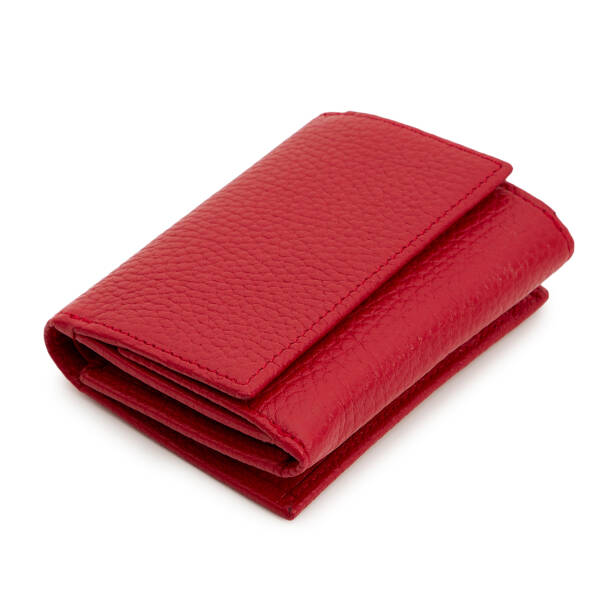 Kırmızı Hakiki Deri Kadın Cüzdan - S1CB00005819-B68 - 3