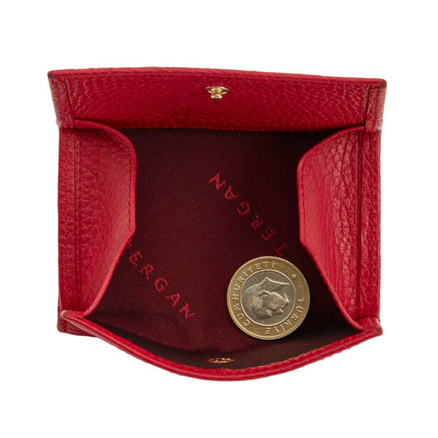 Kırmızı Hakiki Deri Kadın Cüzdan - S1CB00005819-B68 - 4