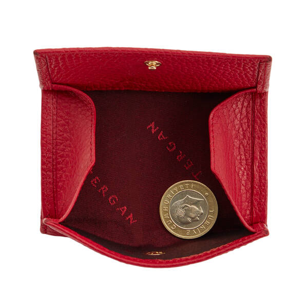 Kırmızı Hakiki Deri Kadın Cüzdan - S1CB00005819-B68 - 4