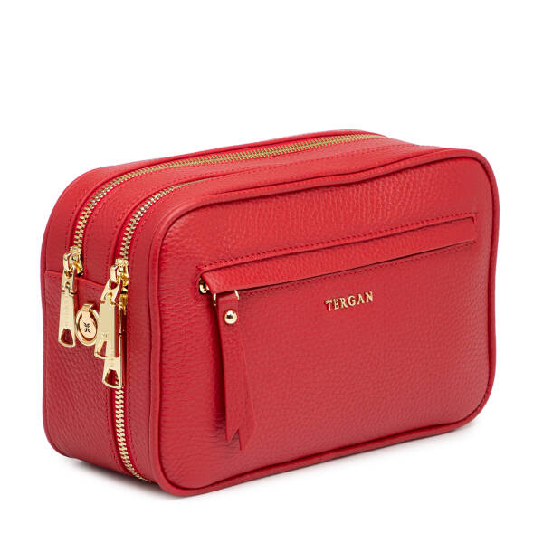 Kırmızı Hakiki Deri Kadın El Çantası - S26Y1BC80361-B68 - 2