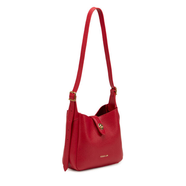 Kırmızı Hakiki Deri Kadın Omuz Çantası - S26Y1BC80527-B68 - 2