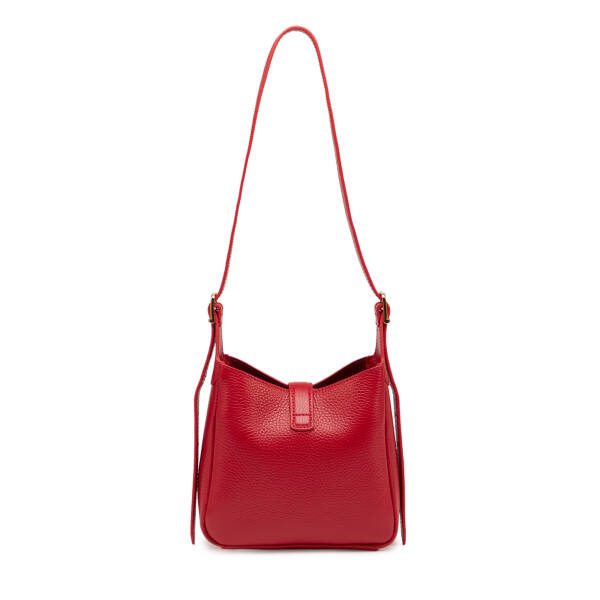 Kırmızı Hakiki Deri Kadın Omuz Çantası - S26Y1BC80527-B68 - 3