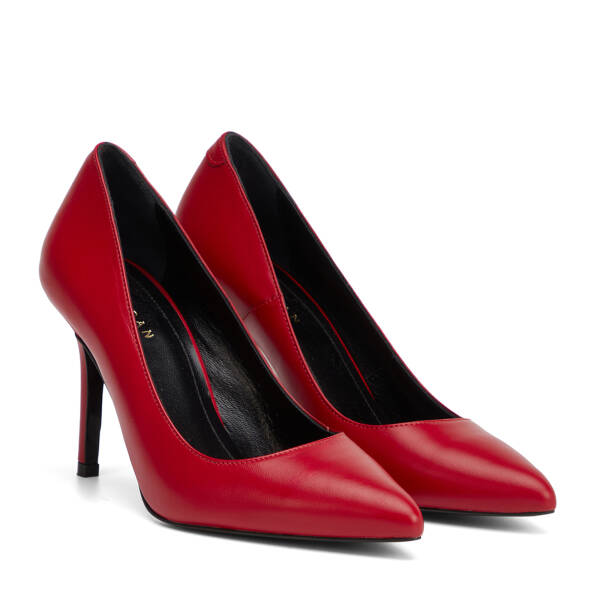 Kırmızı Hakiki Deri Kadın Stiletto - K25S1AY68380-A30 - 2