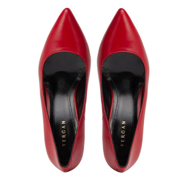 Kırmızı Hakiki Deri Kadın Stiletto - K25S1AY68380-A30 - 5