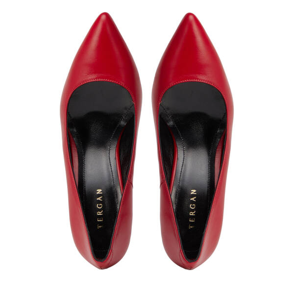 Kırmızı Hakiki Deri Kadın Stiletto - K25S1AY68380-A30 - 5