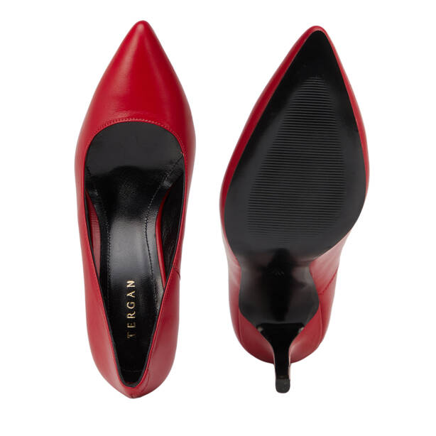 Kırmızı Hakiki Deri Kadın Stiletto - K25S1AY68380-A30 - 6