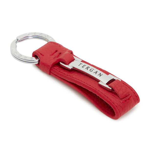 Kırmızı Hakiki Deri Unisex Anahtarlık - S1AN00000243-B68 