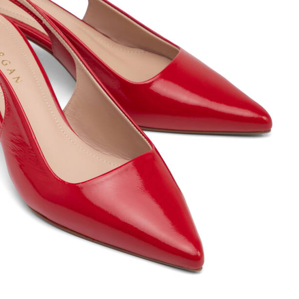 Kırmızı Hakiki Rugan Deri Kadın Stiletto - K26Y1AY68391-D02 - Tergan