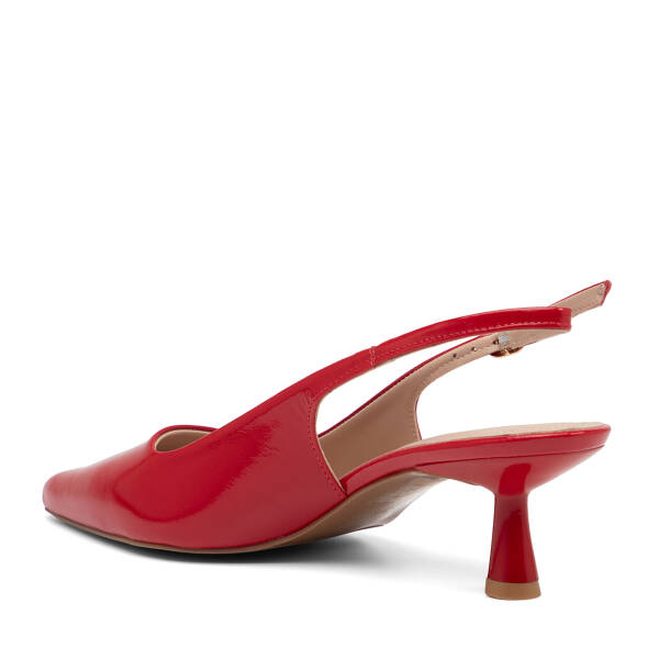 Kırmızı Hakiki Rugan Deri Kadın Stiletto - K26Y1AY68391-D02 - 4
