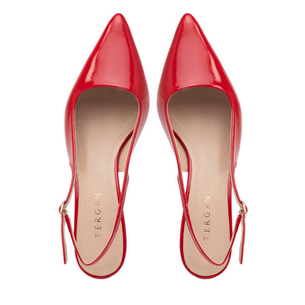 Kırmızı Hakiki Rugan Deri Kadın Stiletto - K26Y1AY68391-D02 - 5