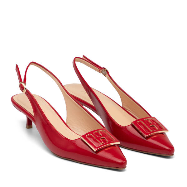 Kırmızı Hakiki Rugan Deri Kadın Stiletto - K26Y1AY68397-D02 - 2