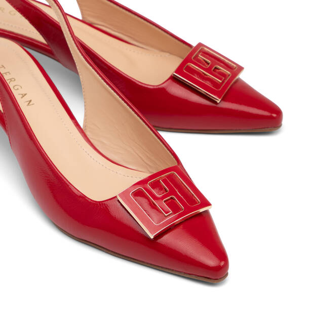 Kırmızı Hakiki Rugan Deri Kadın Stiletto - K26Y1AY68397-D02 - 3