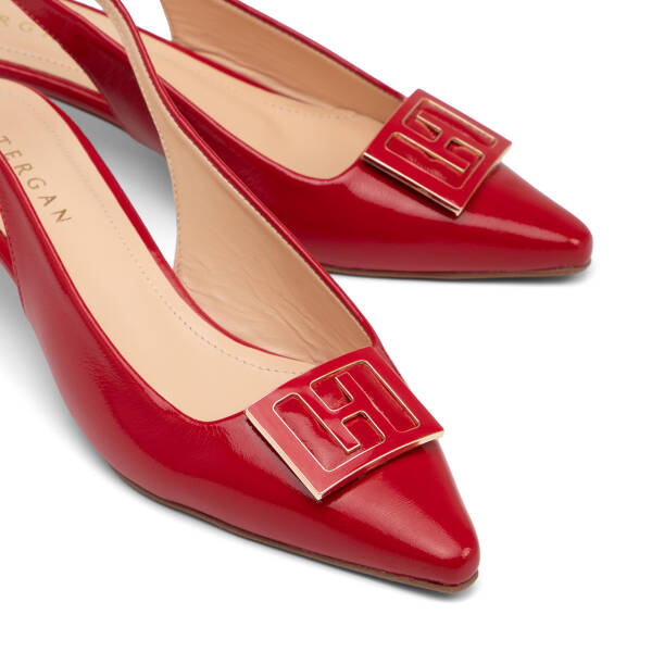 Kırmızı Hakiki Rugan Deri Kadın Stiletto - K26Y1AY68397-D02 - 3