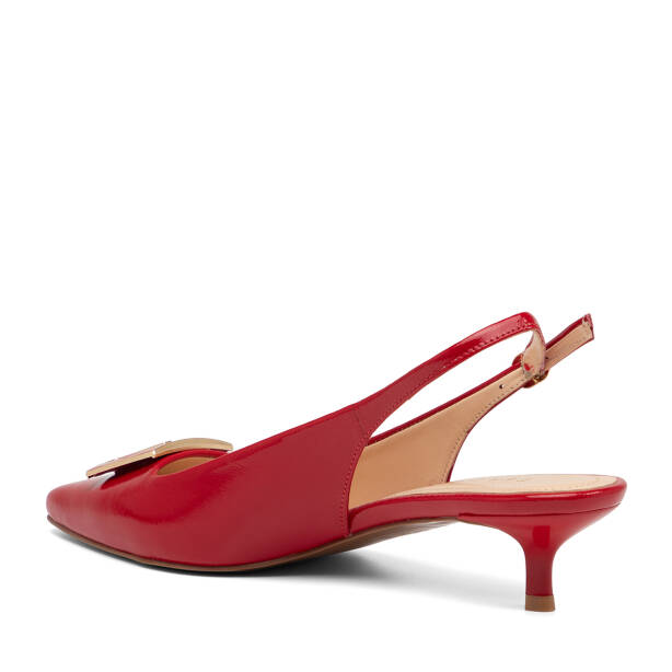 Kırmızı Hakiki Rugan Deri Kadın Stiletto - K26Y1AY68397-D02 - 4