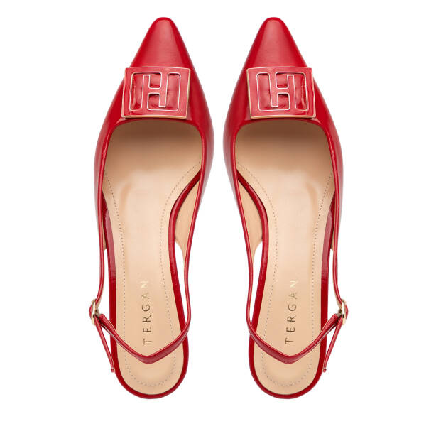 Kırmızı Hakiki Rugan Deri Kadın Stiletto - K26Y1AY68397-D02 - 5