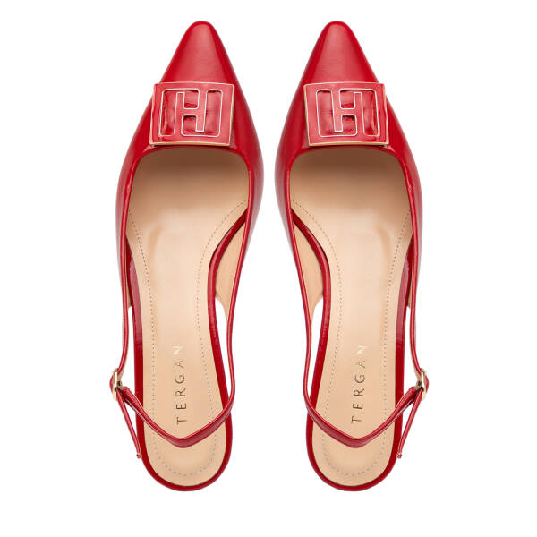 Kırmızı Hakiki Rugan Deri Kadın Stiletto - K26Y1AY68397-D02 - 5