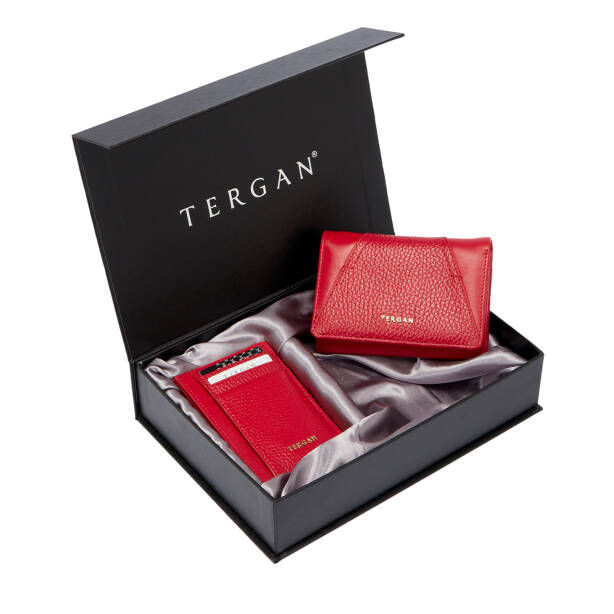 Kırmızı Kadın İkili Hediye Seti - S1SE00006785-B68 - Tergan